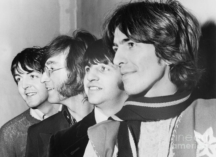 George Harrison Photograph - The Beatles by Bettmann