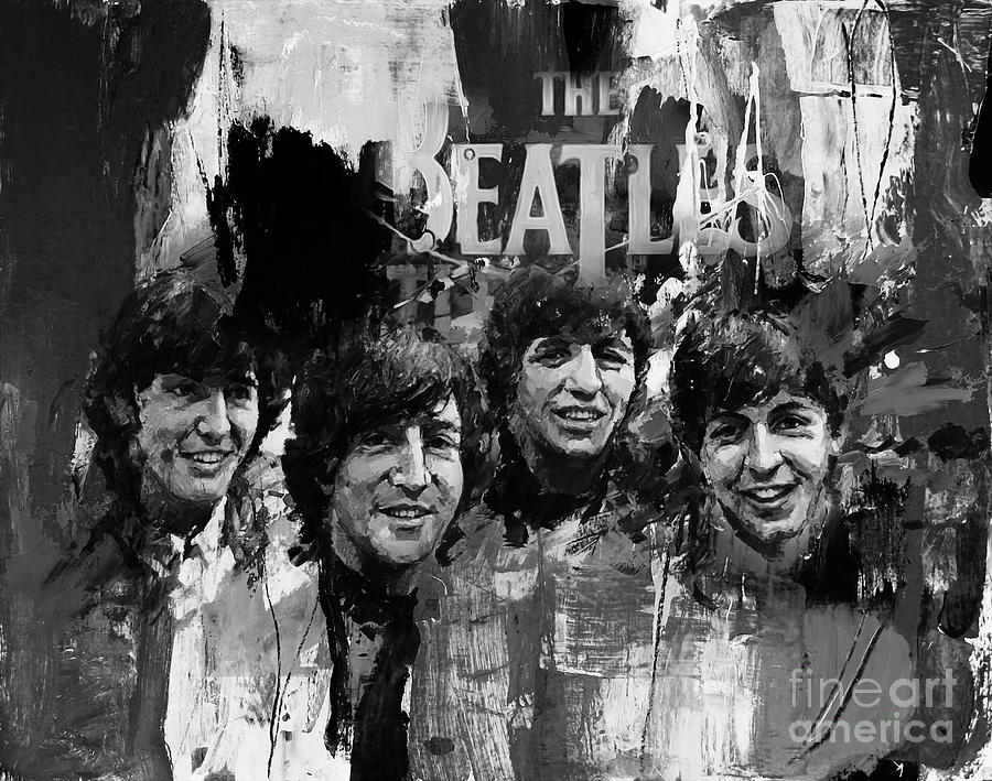 The Beatles Painting - The Beatles bk by Gull G