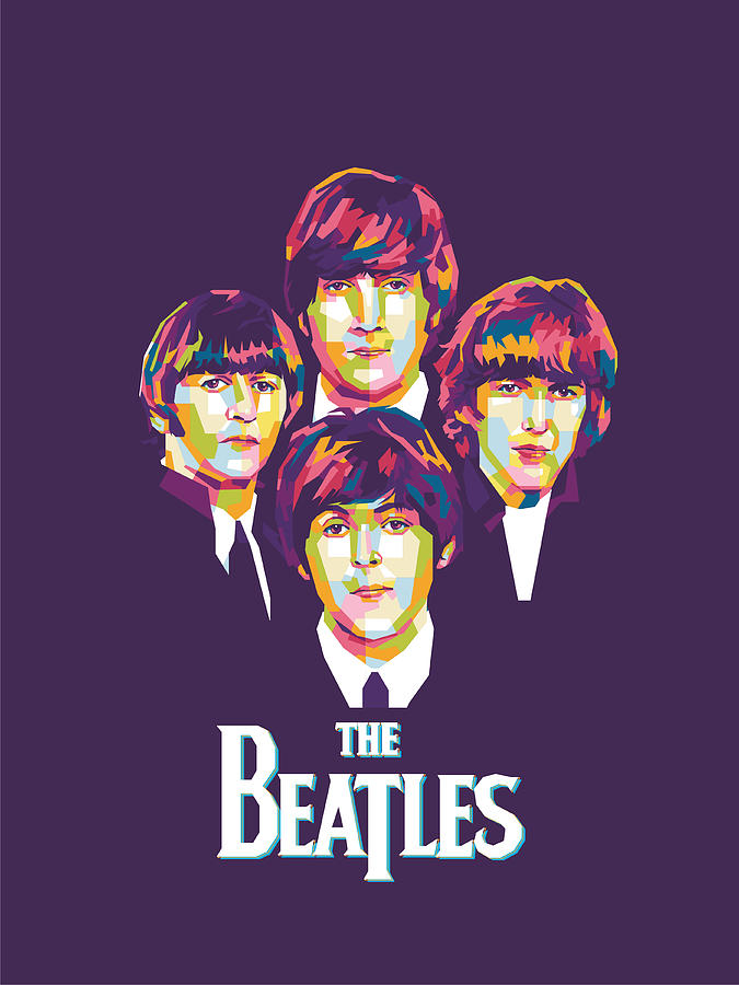John Lennon Digital Art - The Beatles by Gilang Bogy