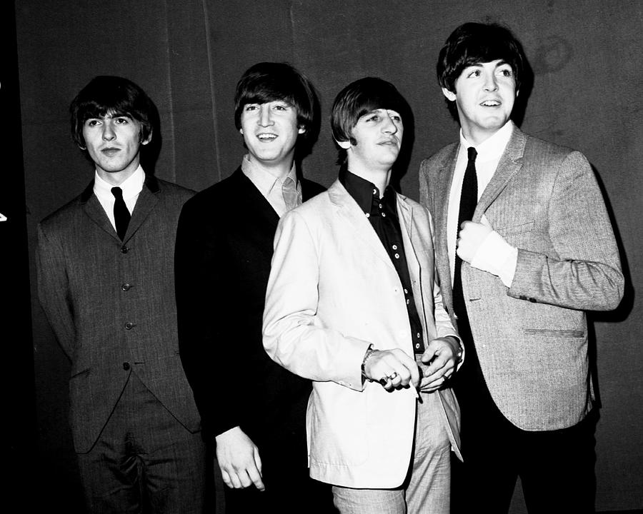 People Photograph - The Beatles L. To R. George Harrison by New York Daily News Archive