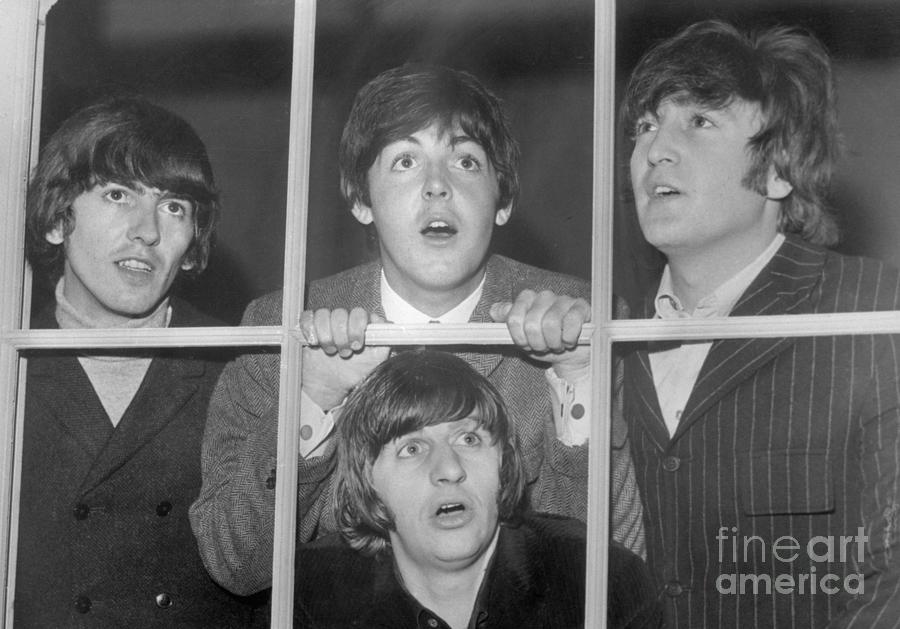 The Beatles Making Faces At Window Photograph by Bettmann
