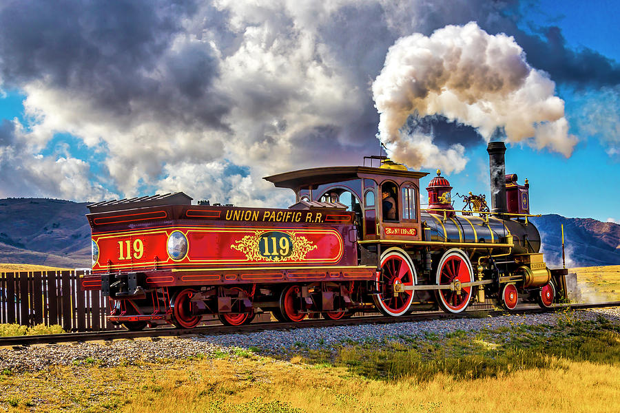 The Beautiful 119 Union Pacific Train Photograph by Garry Gay
