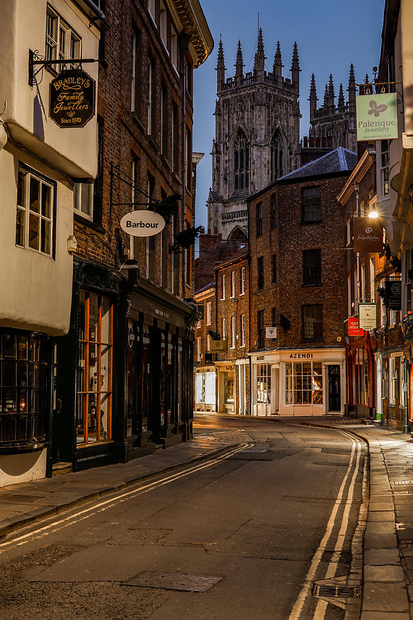 The Beautiful City Of York In England, On A Lonely Morning. Photograph