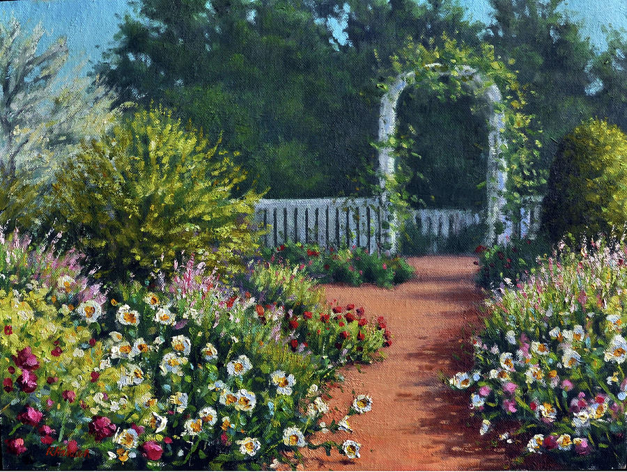 The Beautiful Garden Painting by Rick Hansen