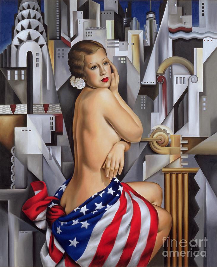 The Beauty Of Her Painting by Catherine Abel