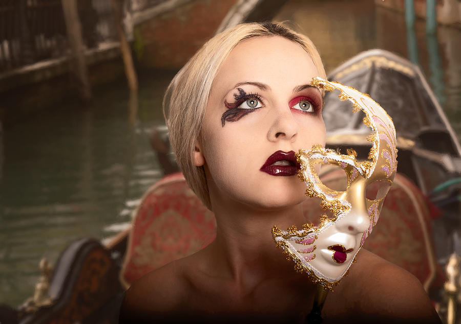 Portrait Photograph - The Beauty Un-masked by Colin Dixon