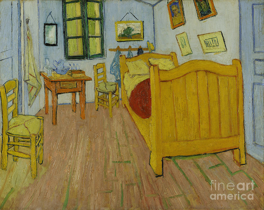 The Bedroom, 1888. Artist Gogh Drawing by Heritage Images