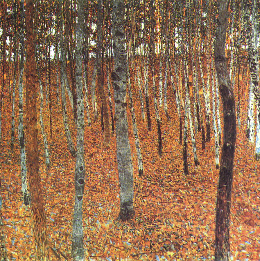 The Beech Forest  Painting by Gustave Klimt