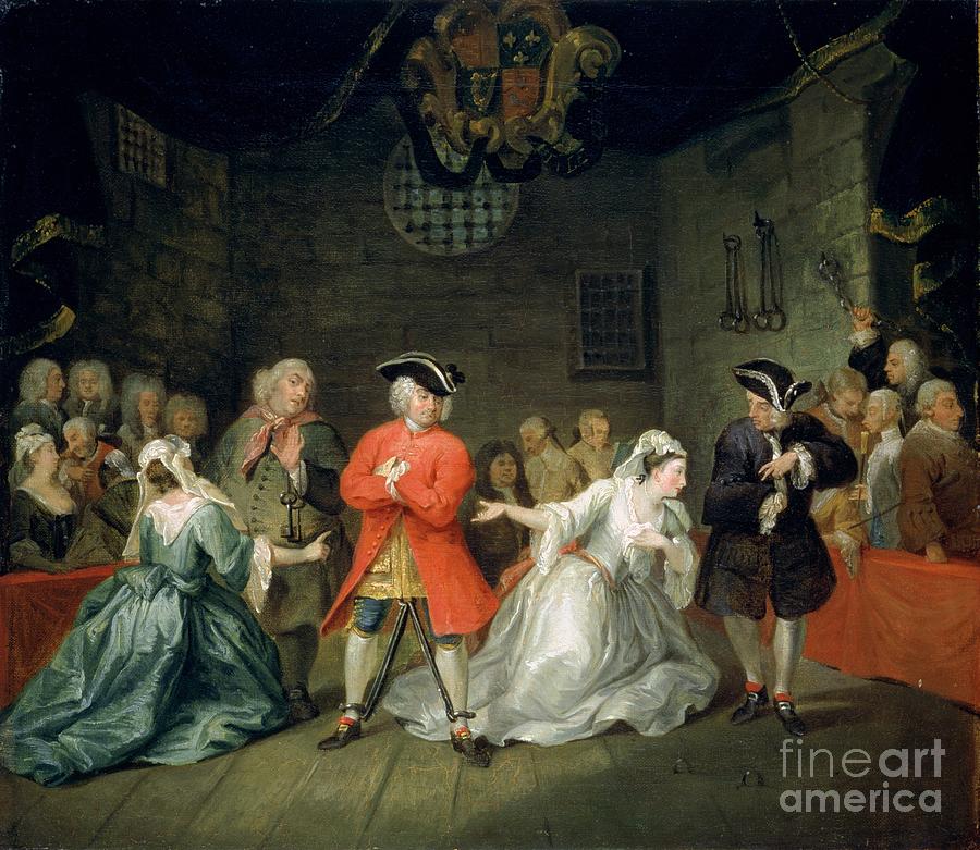 The Beggars Opera, C.1731 Painting by William Hogarth