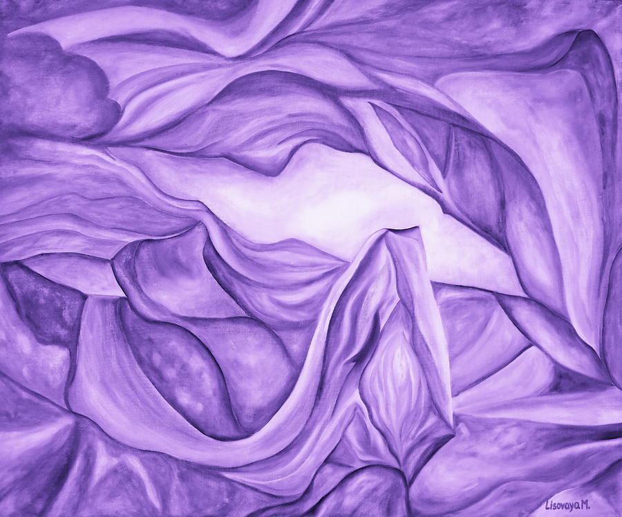 Lilac. Antelope Canyon Textile. The Beginning. Colorful And Over 30 Monochromatic. Painting