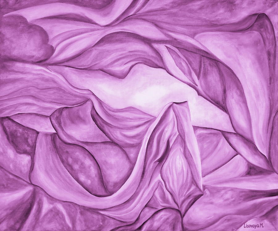 Pink1. Antelope Canyon Textile. The Beginning. Colorful And Over 30 Monochromatic. Painting