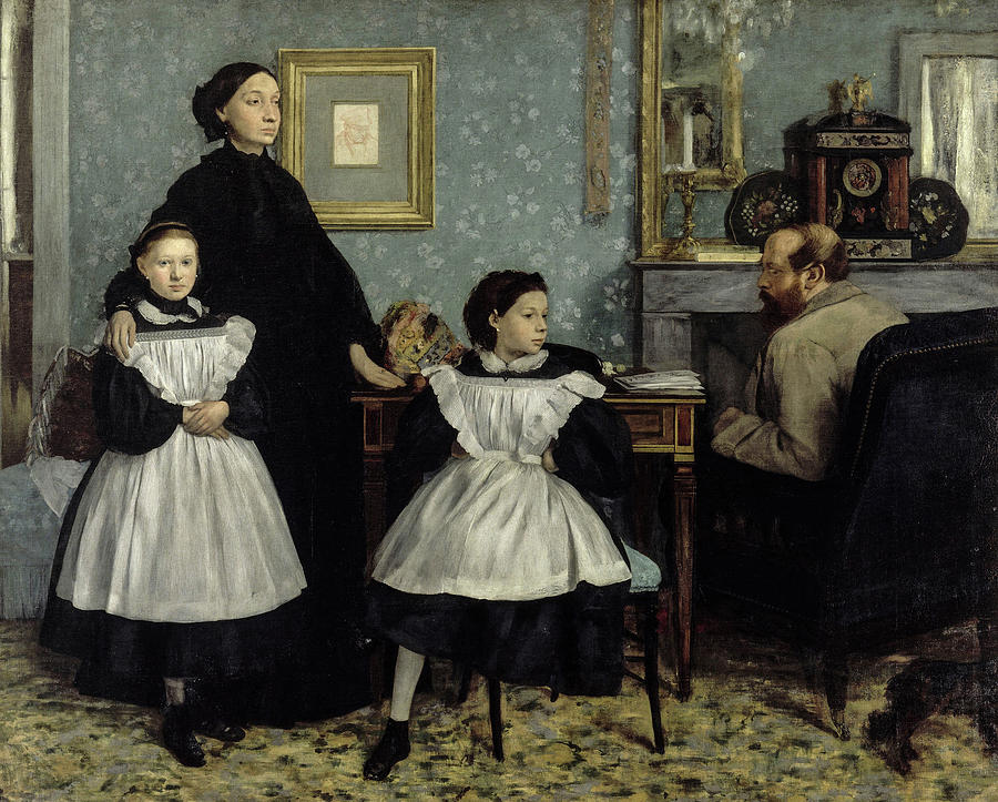 Edgar Degas Painting - The Bellelli Family, 1869 by Edgar Degas Edgar Degas Painting - The Bellelli Family, 1869 by Edgar Degas
