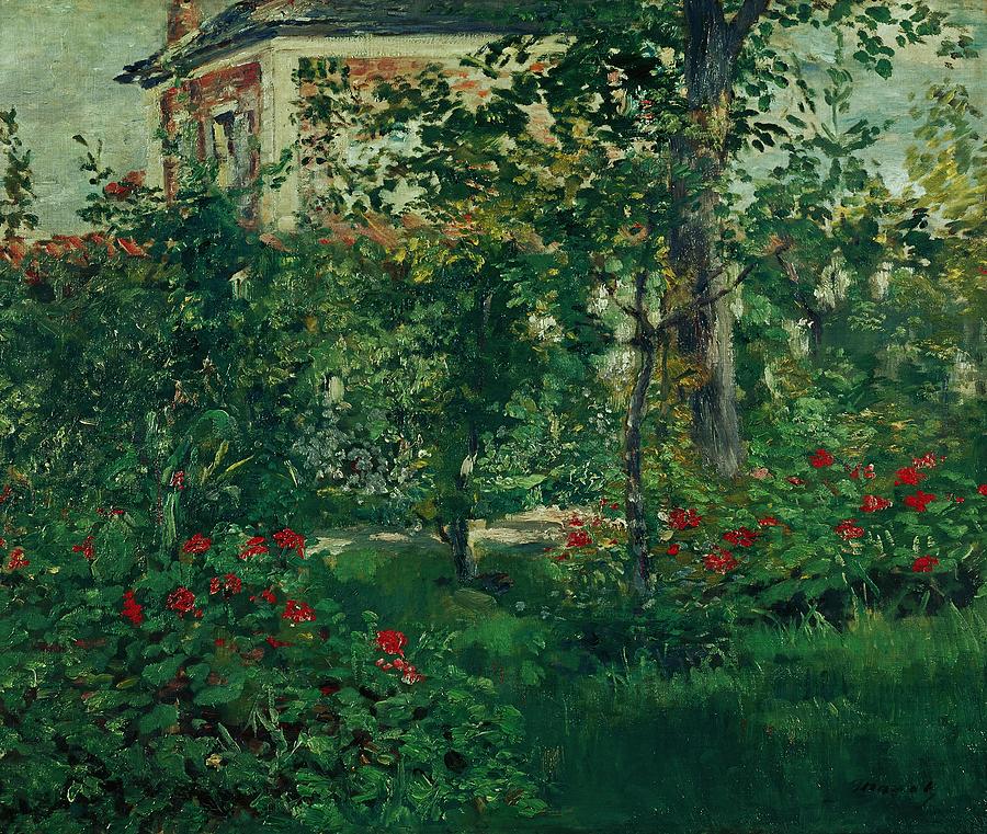The Bellevue garden, 1880. Painting by Edouard Manet -1832-1883-