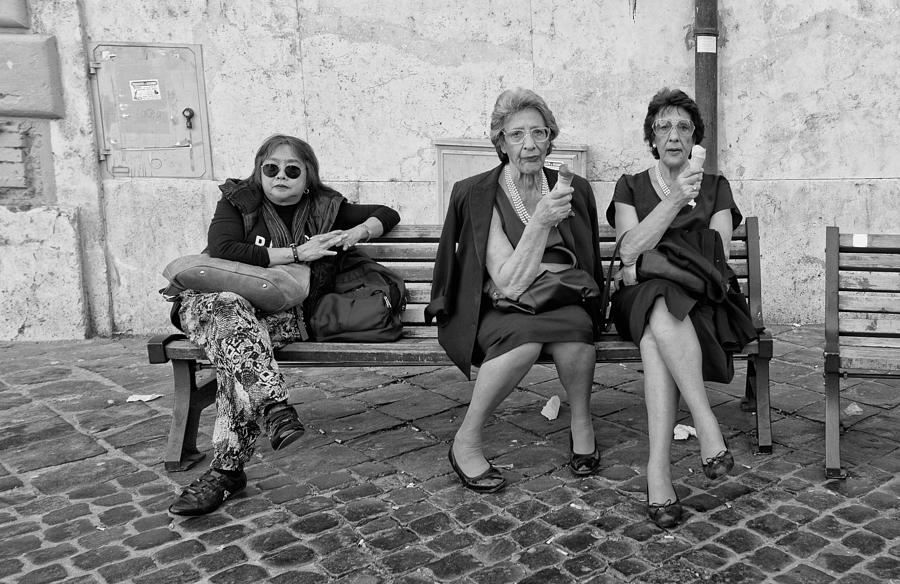 Ice Cream Photograph - The Bench by Lorenzo Grifantini