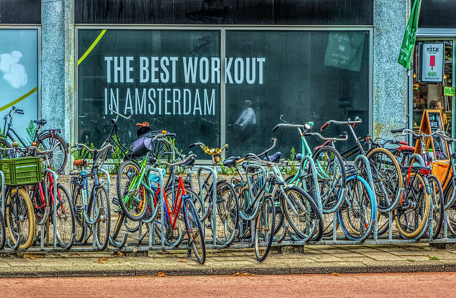 The Best Workout in Amsterdam in HDR Detail Photograph by Debra and Dave Vanderlaan