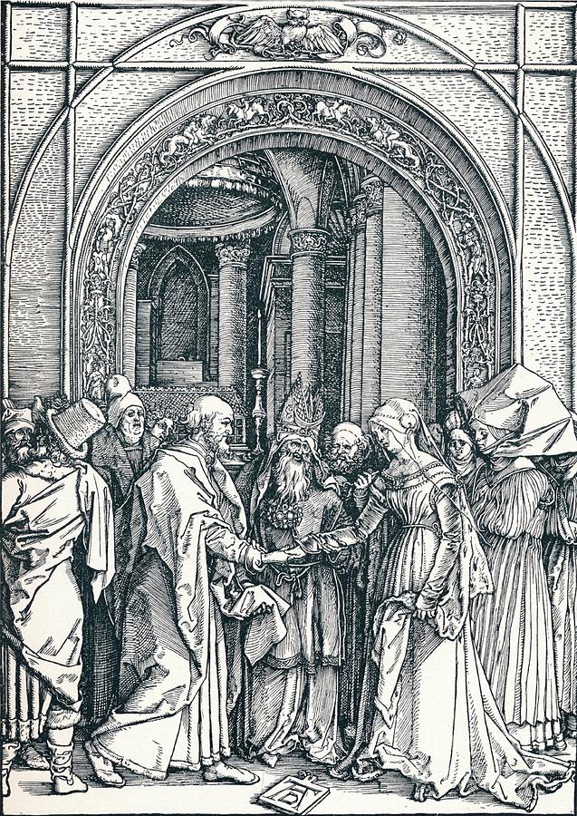 The Betrothal Of The Virgin, 1506 1906 Drawing by Print Collector