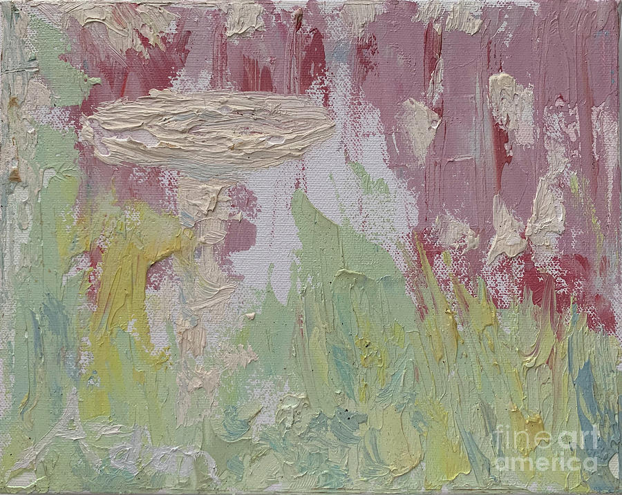 The Bird Bath, circa 2004 Painting by Felipe Adan Lerma