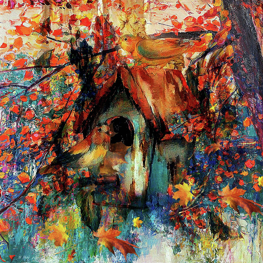 The Birdhouse Mixed Media by Gayle Berry - Fine Art America