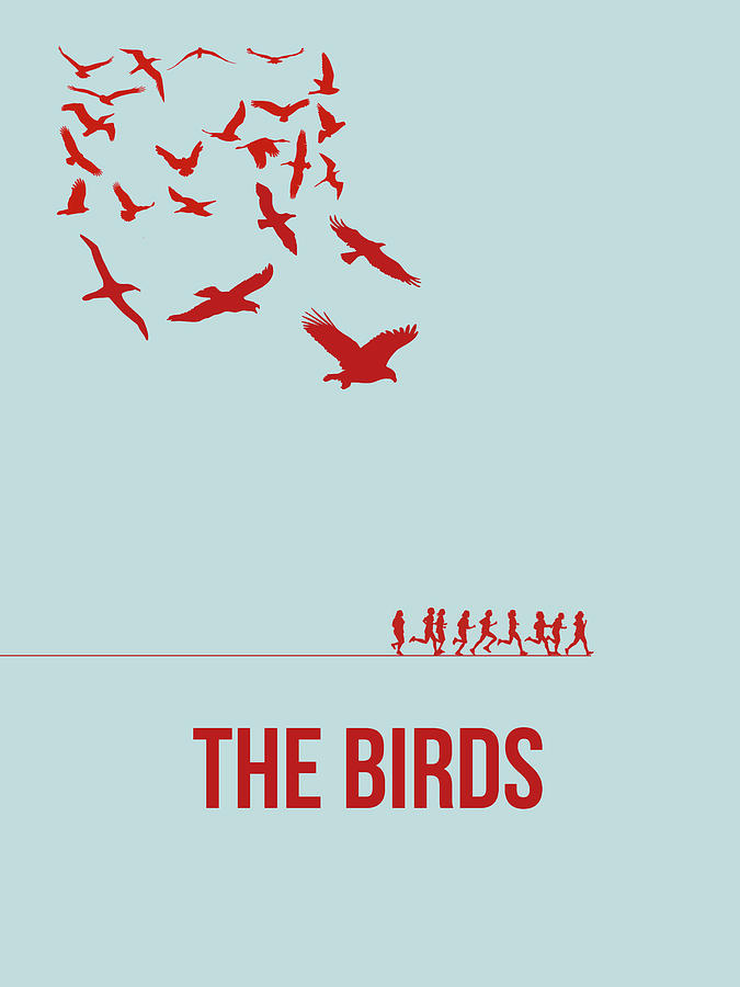Movie Mixed Media - The Birds by Naxart Studio