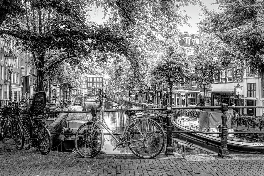 The Black Bike in Amsterdam Photograph by Debra and Dave Vanderlaan