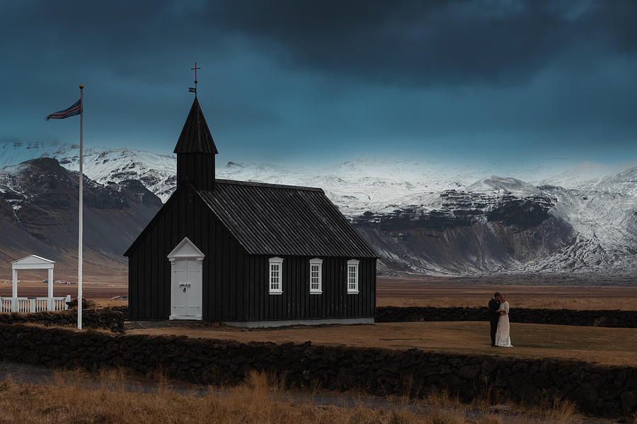 The Black Church Photograph by Sunny Ding