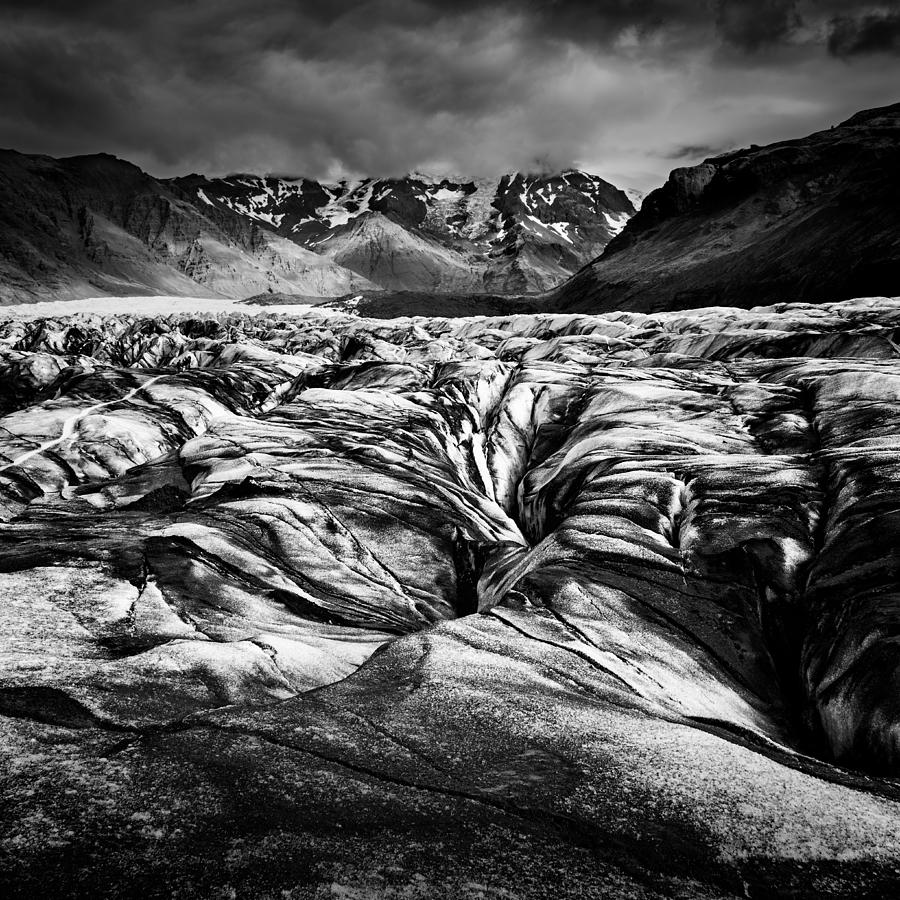 Black Photograph - The Black Glacier by George Digalakis