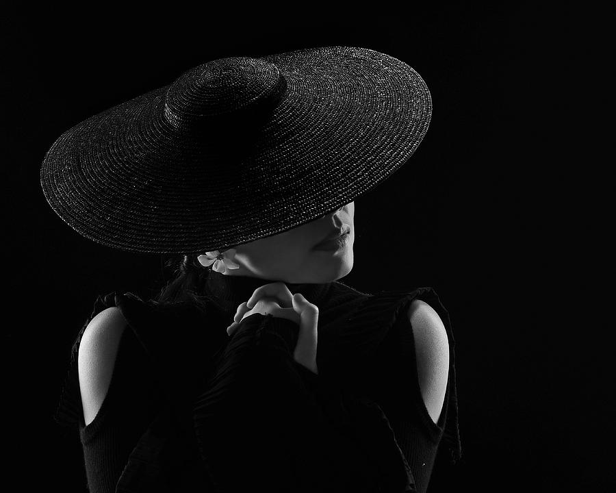 The Black Hat Photograph by Rob Li