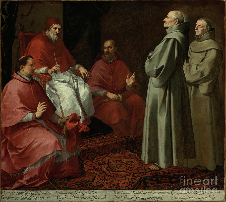 The Blessed Giles Before Pope Gregory Ix, C.1645-1646 Painting by Bartolome Esteban Murillo
