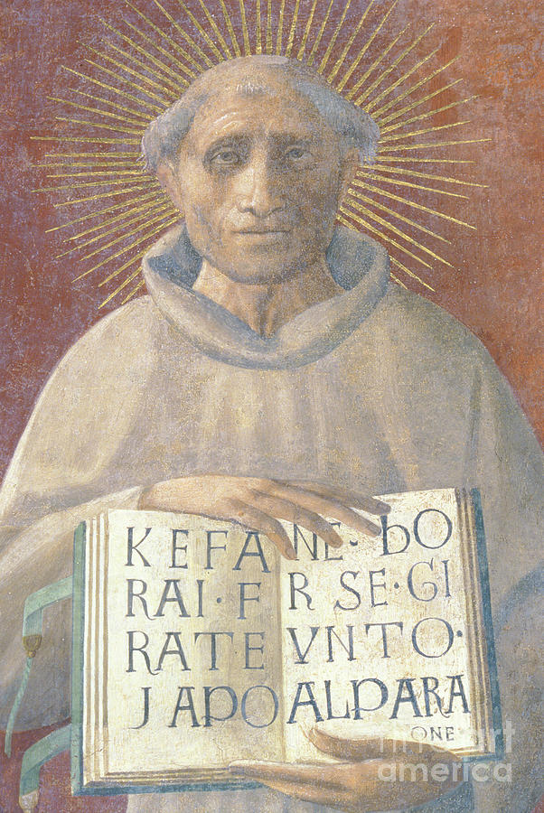 The Blessed Jacopone Da Todi, Fresco Painting by Paolo Uccello