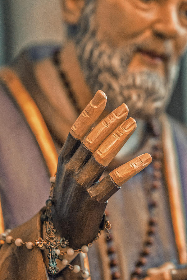 The blessing hand of Saint Pio  Photograph by Vivida Photo PC