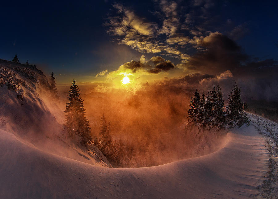 Landscape Photograph - The Blizzard ! by Sorin Onisor