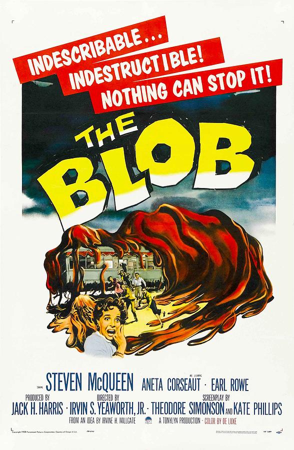 Ongebruikt The Blob - 1958 - Vintage Movie Poster Digital Art by Old Vintique VN-05