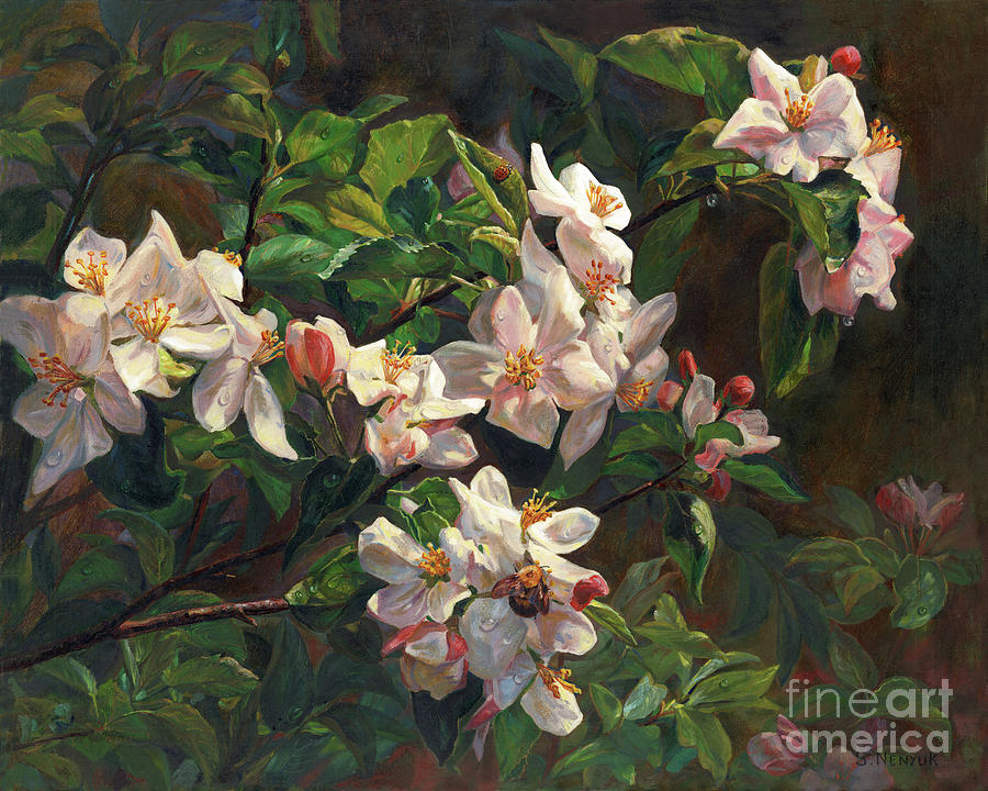 The Blossom Of Glamorous Spring Painting by Svitozar Nenyuk