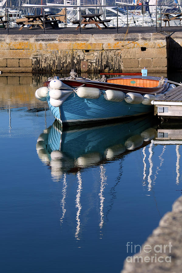 The Blue Boat Photograph by Terri Waters