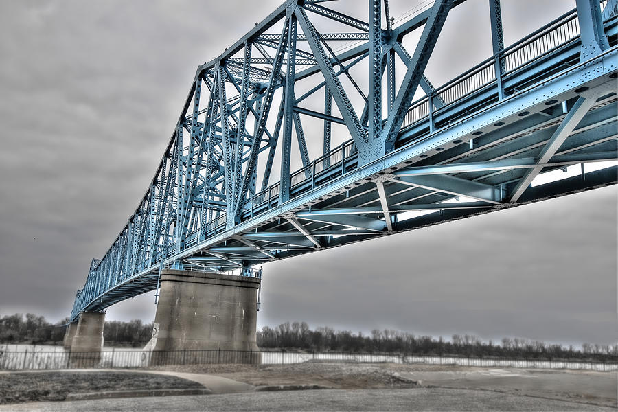 Owensboro Ky Photograph - The Blue Bridge by Todd Carter