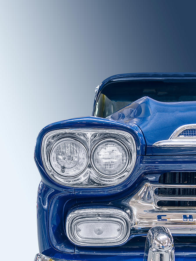 Abstract Photograph - The Blue Chevy by Roland Weber