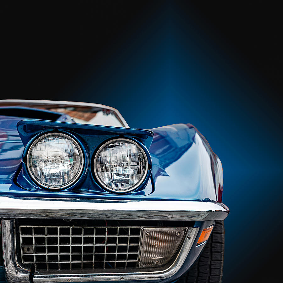 The Blue Corvette Photograph by Roland Weber