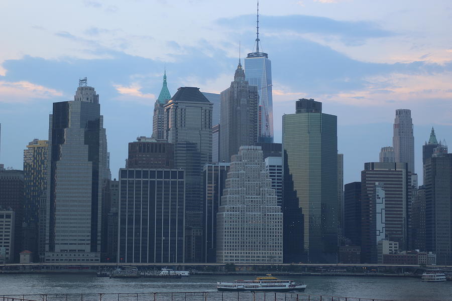 The Blue Hour over New York City Photograph by Dora Sofia Caputo
