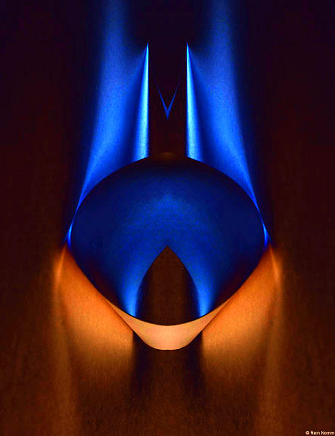 The Blue Light Special Sculpture by Rein Nomm