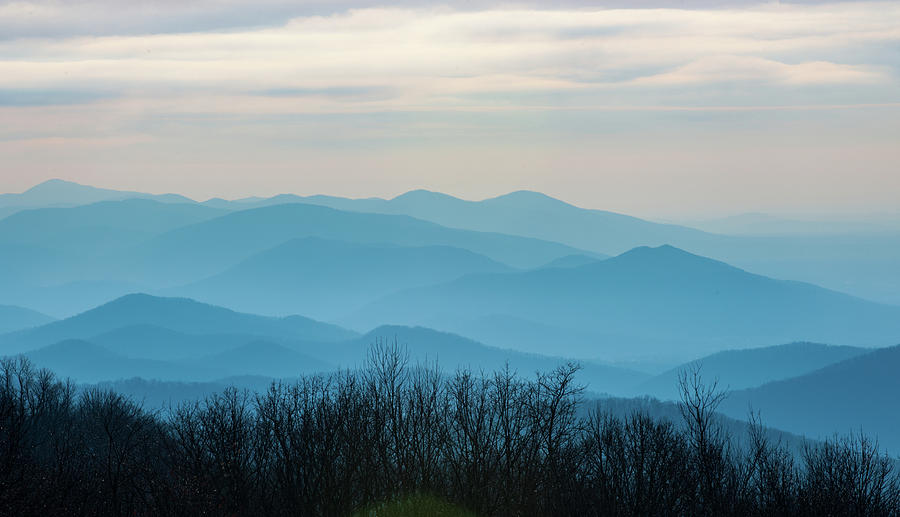 The Blue Ridge Mountains at Sunset Photograph by Mark Duehmig