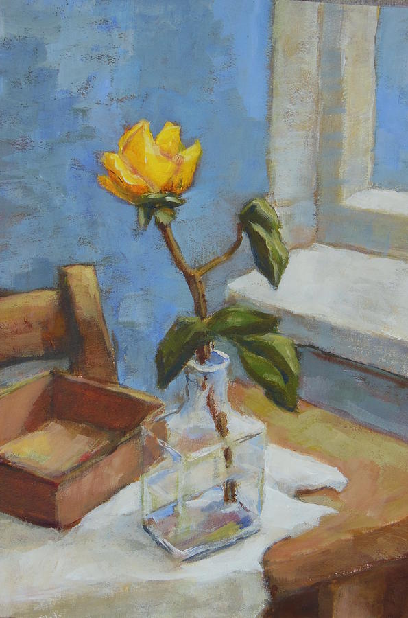Rose Painting - The Blue Room Picasso by Johannes Strieder