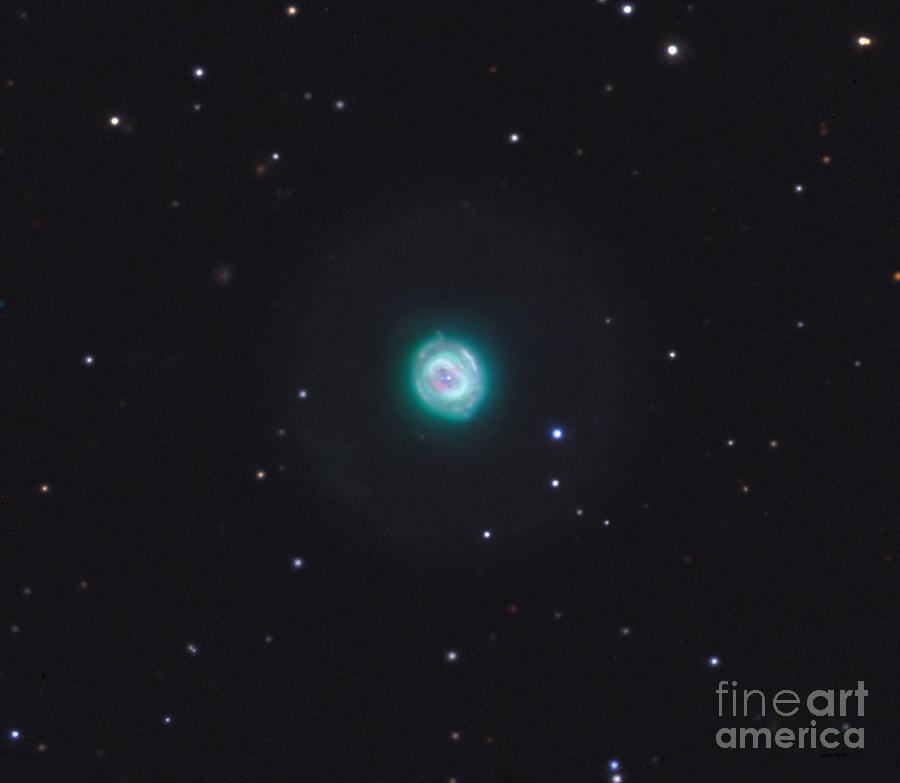 The Blue Snowball Planetary Nebula Photograph by Adam Block/science Photo Library
