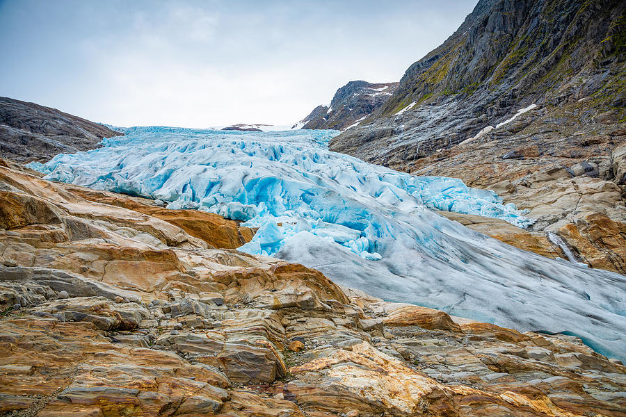 The Blue Svartisen Glacier, North Norway Photograph by Tatiana ...