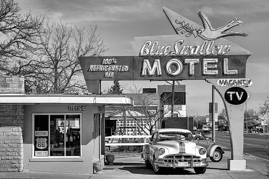 The Blue Swallow Motel Photograph by JC Findley