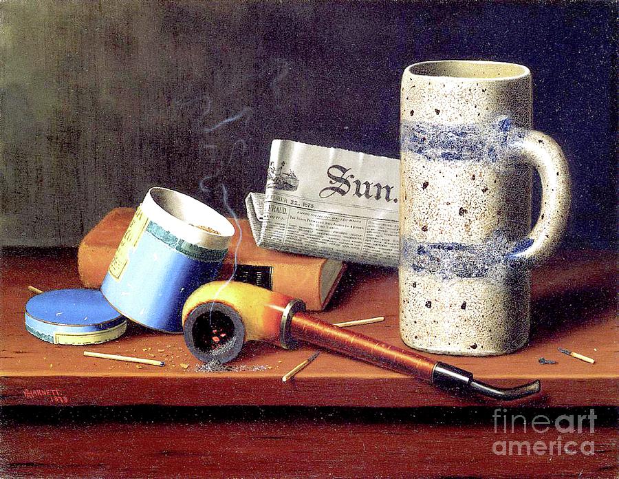 The Blue Tobacco Box, 1878 Painting by William Michael Harnett