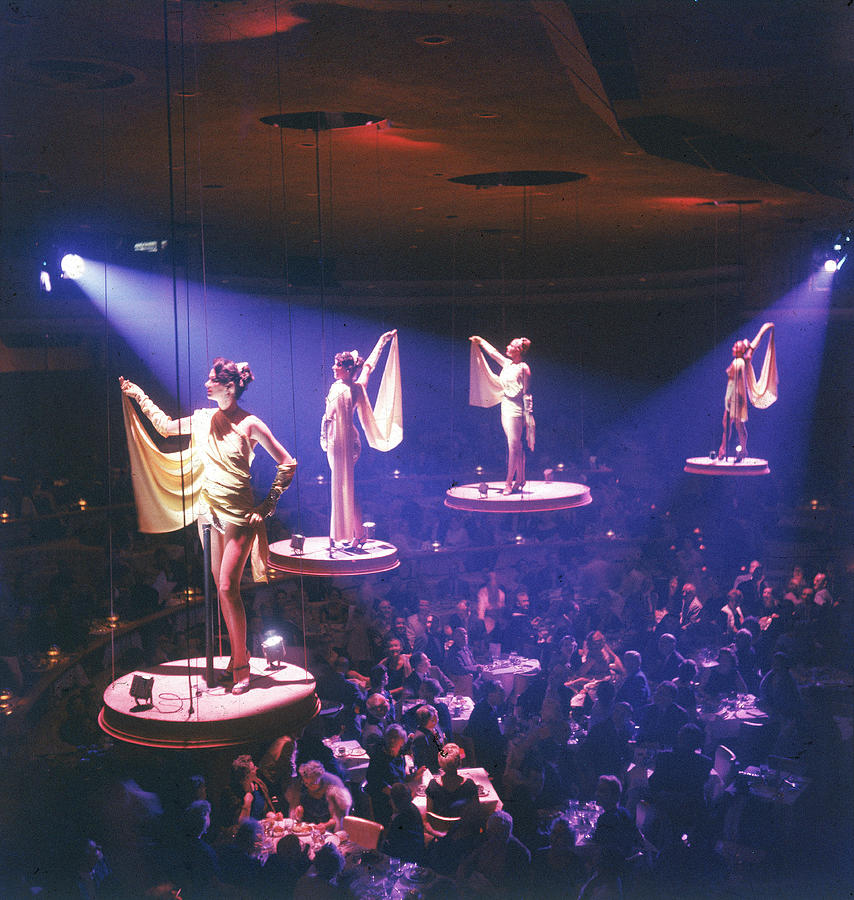 Las Vegas Photograph - The Bluebell Girls Perform At The Stardust Hotel by Ralph Crane