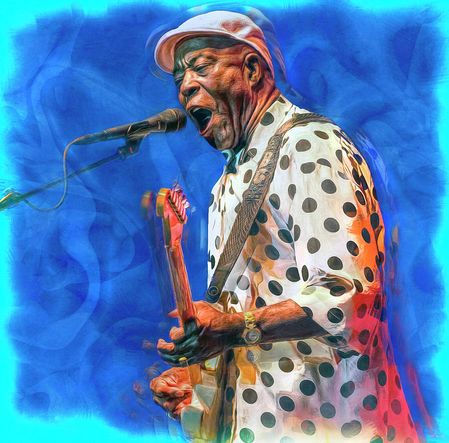 The Blues is Alive and Well Mixed Media by Mal Bray
