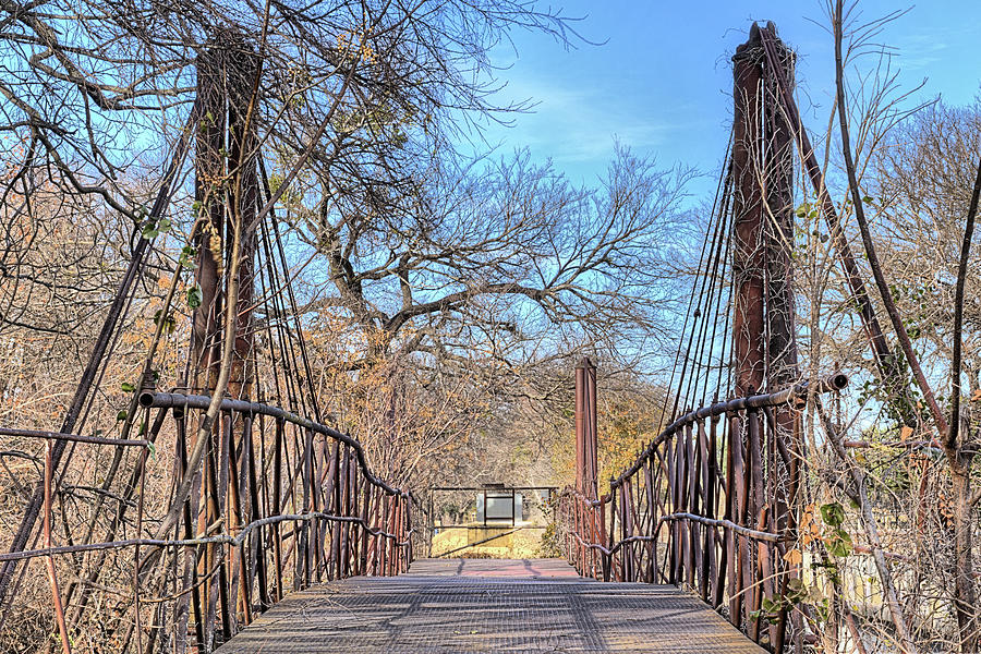 The Bluff Dale Suspension Bridge Photograph by JC Findley