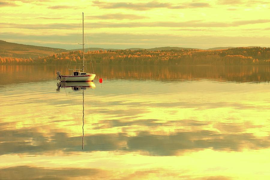 Fall Photograph - The Boat I by Anders Ludvigson
