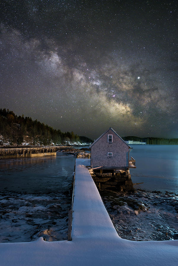 Landscape Photograph - The Boathouse by Michael Blanchette Photography